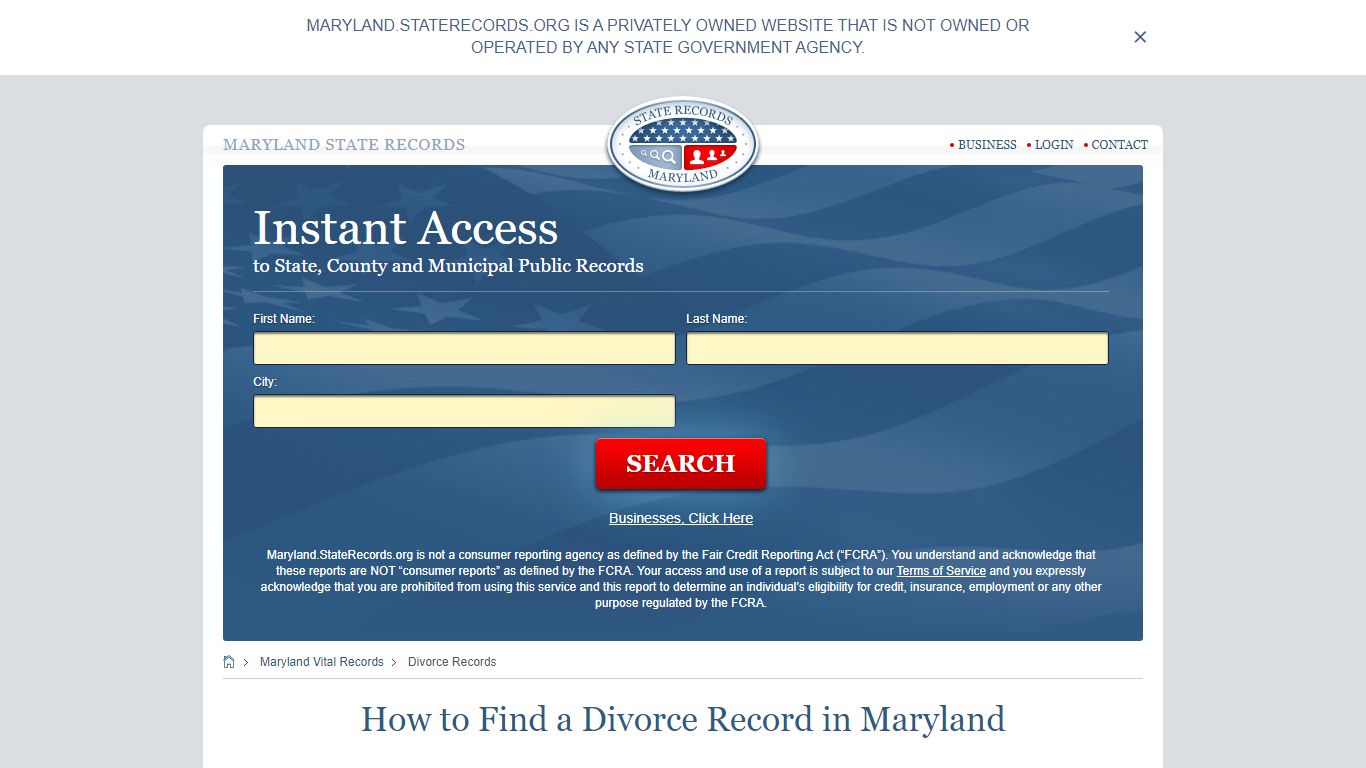 How to Find a Divorce Record in Maryland - Maryland State Records